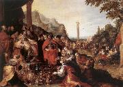 FRANCKEN, Ambrosius Worship of the Golden Calf dj oil on canvas